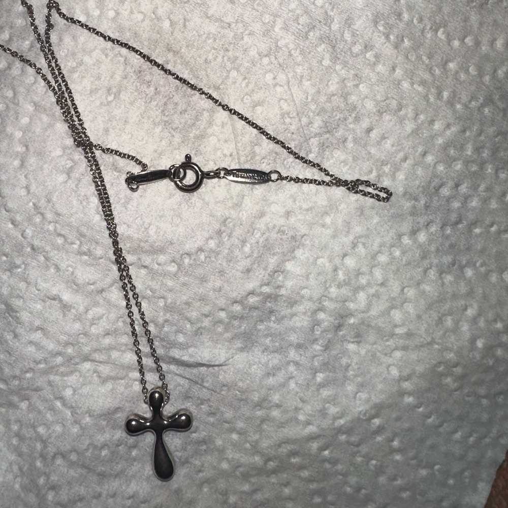 Tiffany and co. Cross necklace